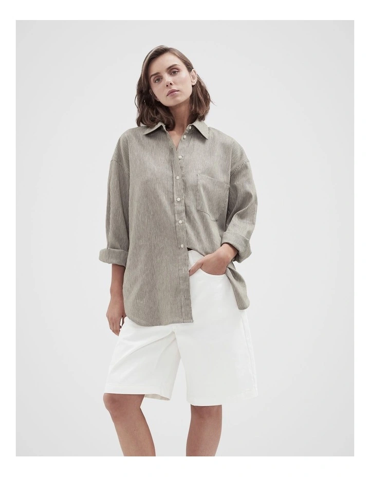 Stripe Oversized Shirt image 1