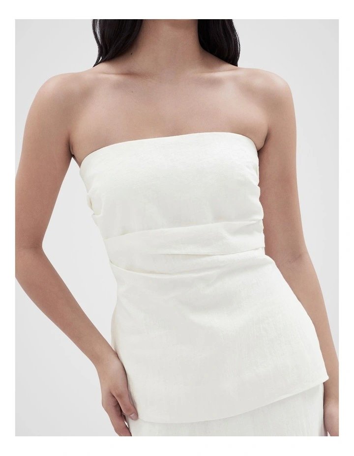 Strapless Top in White image 4