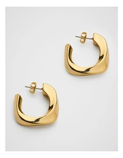 Allie Hoops in Gold