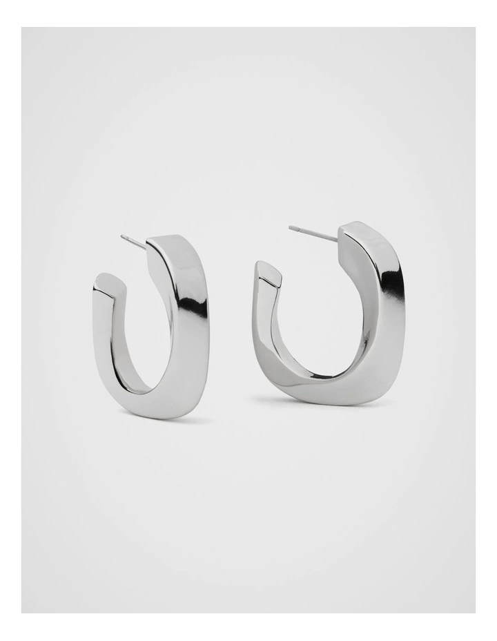 Allie Hoops in Silver image 3