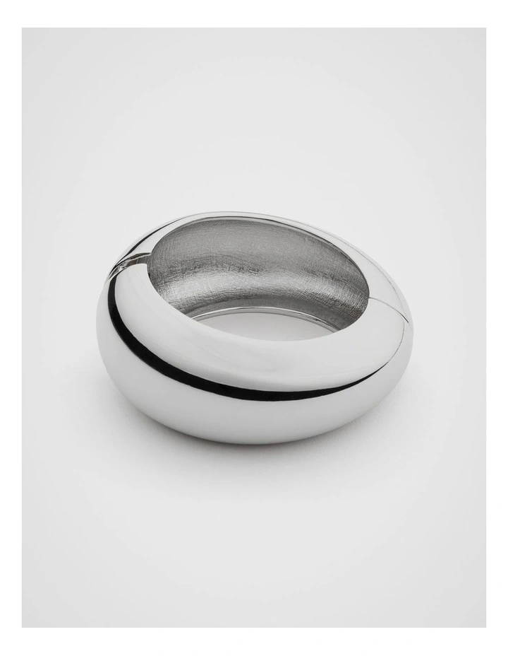 Alice Large Bangle in Silver image 1