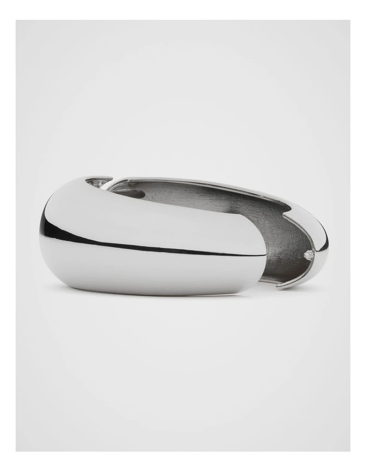 Alice Large Bangle in Silver image 3