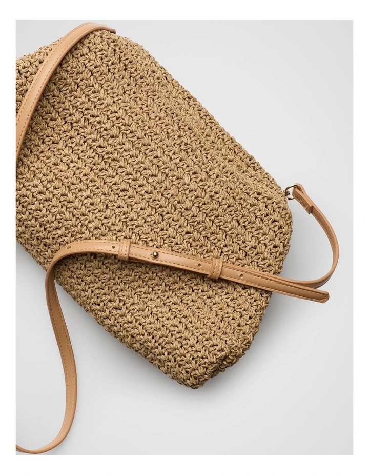 Portofino Textured Clutch in Brown image 2