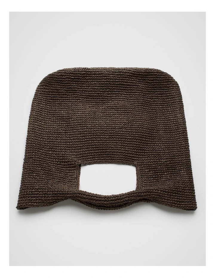 Hampton Textured Tote in Brown image 1