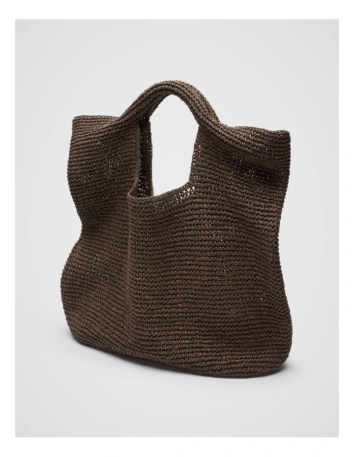 Hampton Textured Tote in Brown image 2
