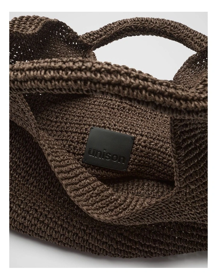 Hampton Textured Tote in Brown image 3