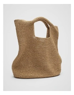 Hampton Textured Tote in Brown