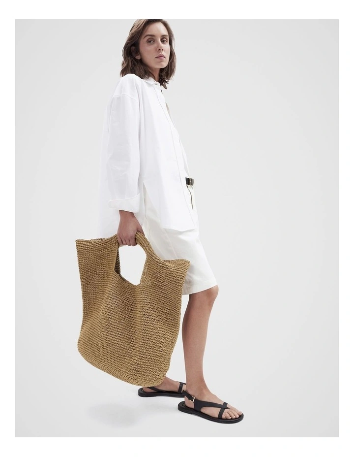 Hampton Textured Tote in Brown image 2