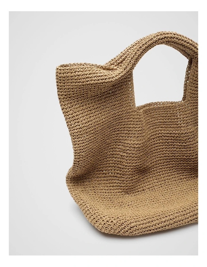 Hampton Textured Tote in Brown image 3