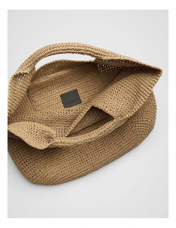 Hampton Textured Tote in Brown image 4