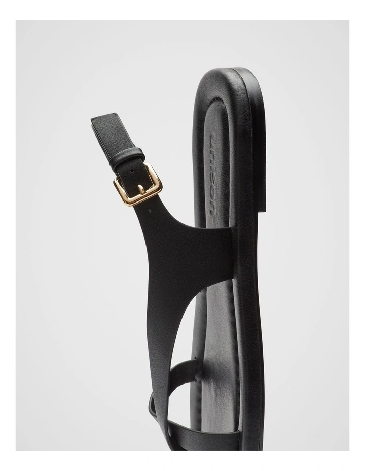 Gemma Leather Sandal in Black image 4