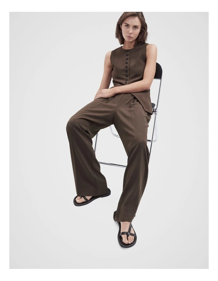 Gemma Leather Sandal in Brown image 2