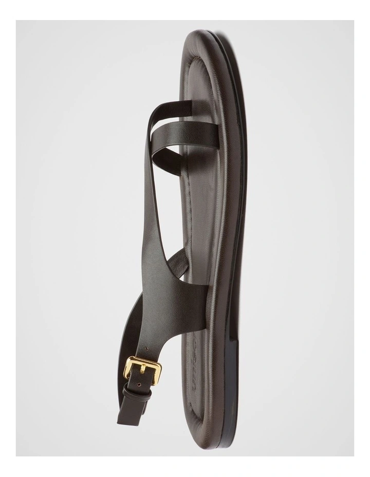 Gemma Leather Sandal in Brown image 3