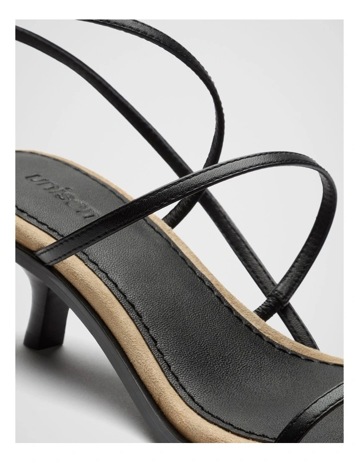 Meadow Leather Heels in Black image 2