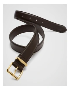 Regent Leather Belt in Black