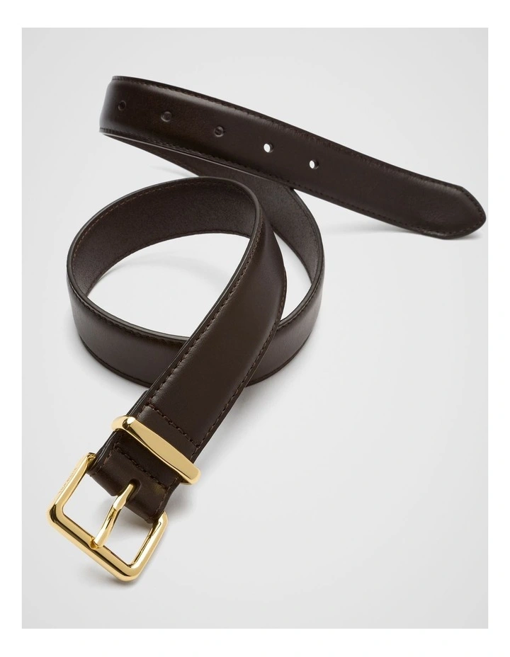 Regent Leather Belt in Black image 1