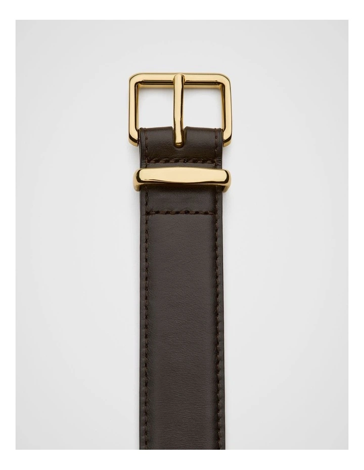 Regent Leather Belt in Black image 2