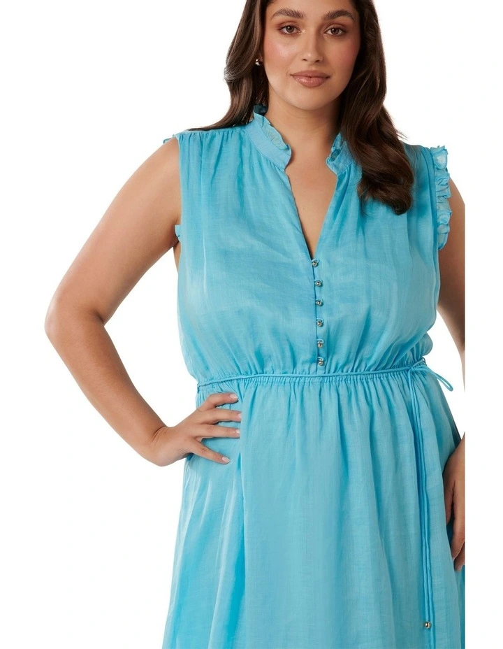 Jazelle Midi Dress in Blue image 4