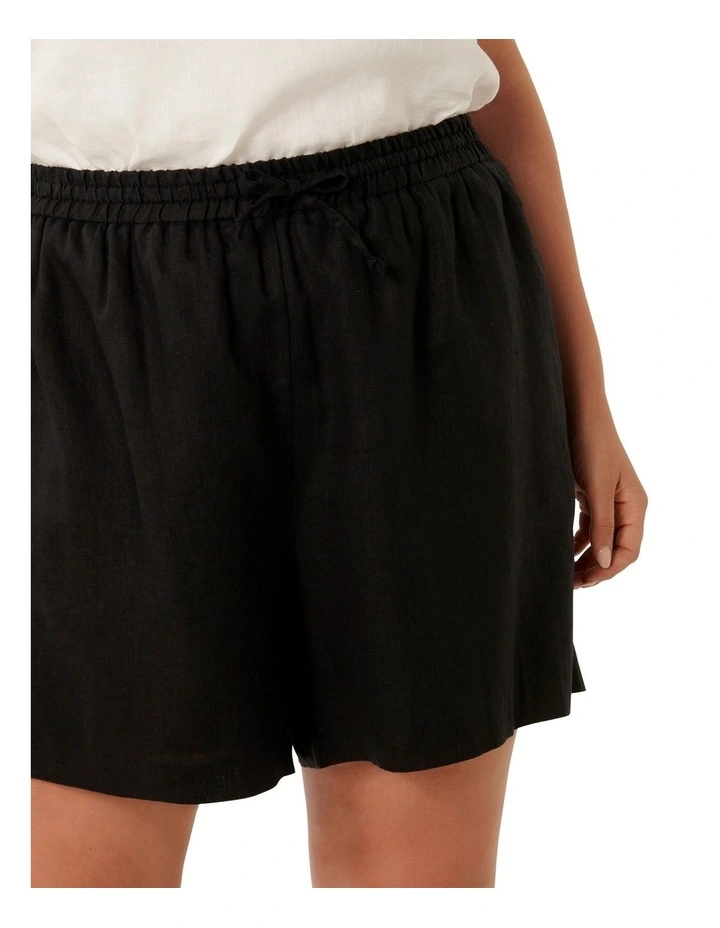 Becca Elastic Waist Shorts in Black image 4