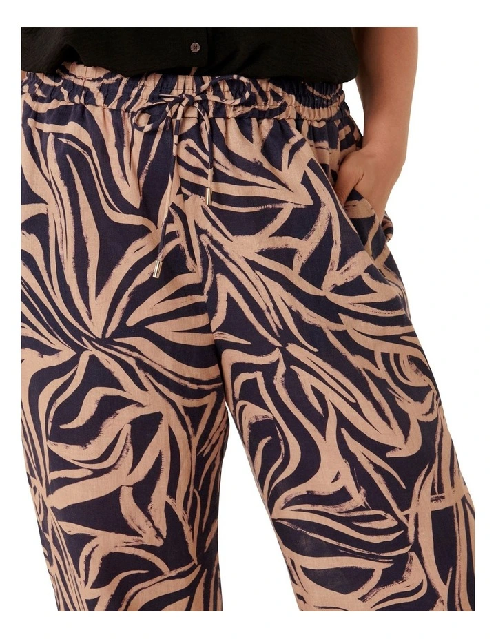 Livy Linen Pants in Navy image 4