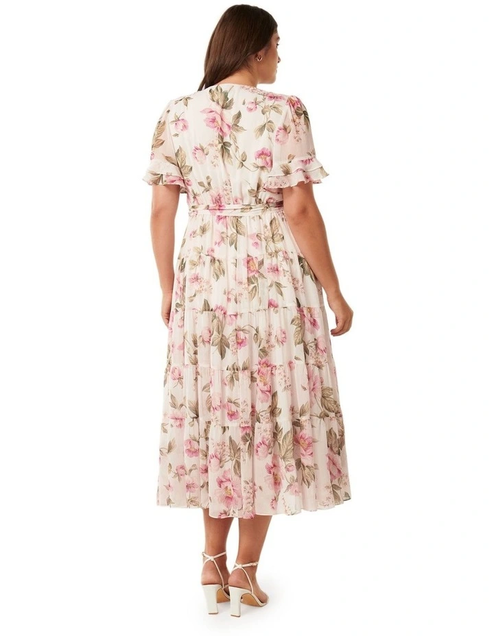 Amelia Tiered Maxi Dress in Pink image 2