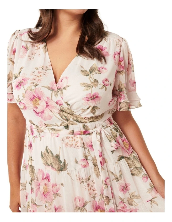 Amelia Tiered Maxi Dress in Pink image 4