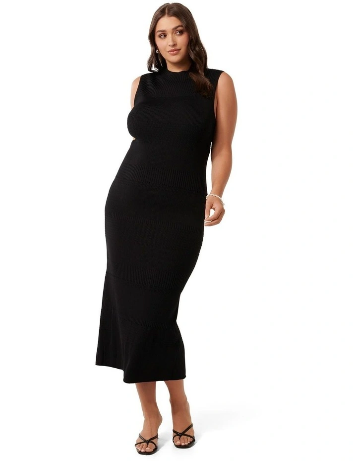 Lexi Sleeveless Knit Dress in Black image 1