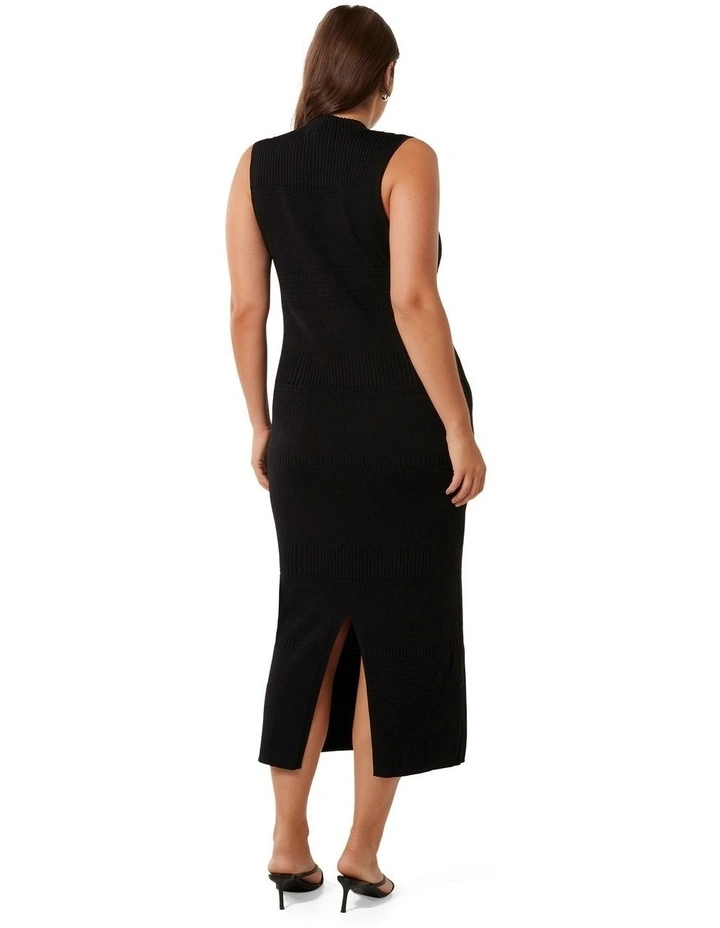 Lexi Sleeveless Knit Dress in Black image 2