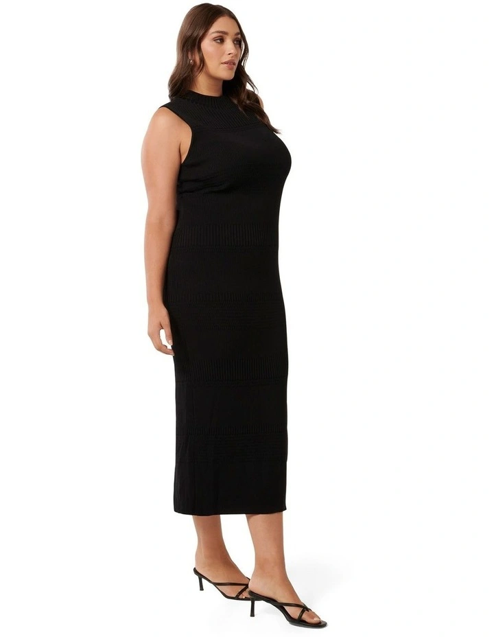 Lexi Sleeveless Knit Dress in Black image 3