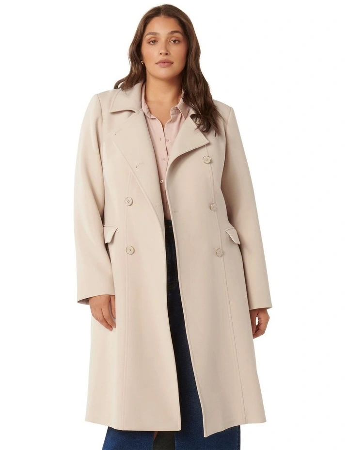 Cindy Classic Trench Coat in Camel image 1