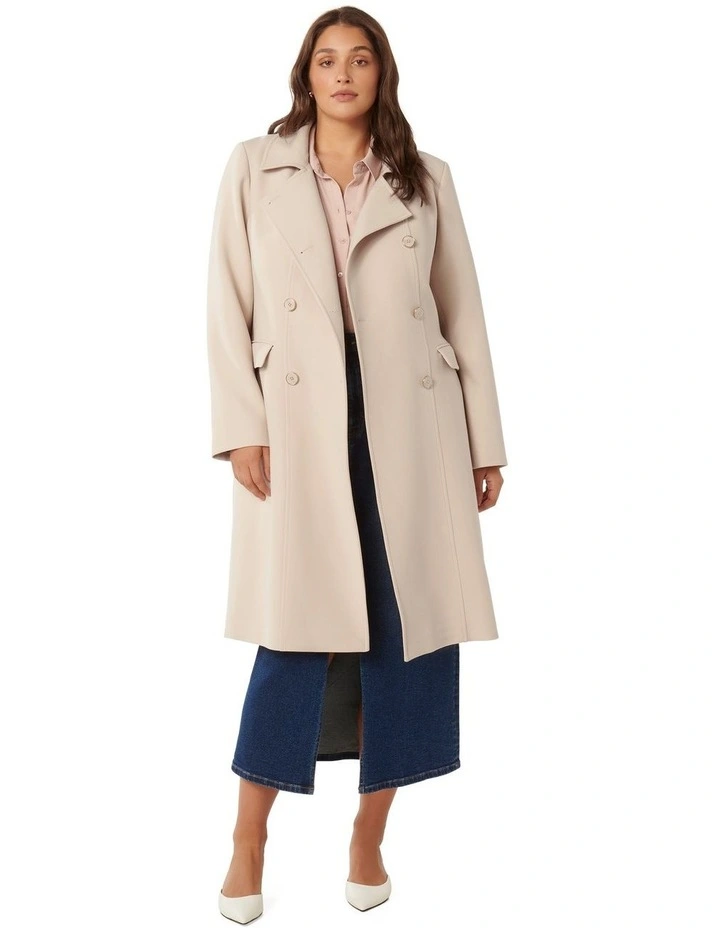 Cindy Classic Trench Coat in Camel image 5