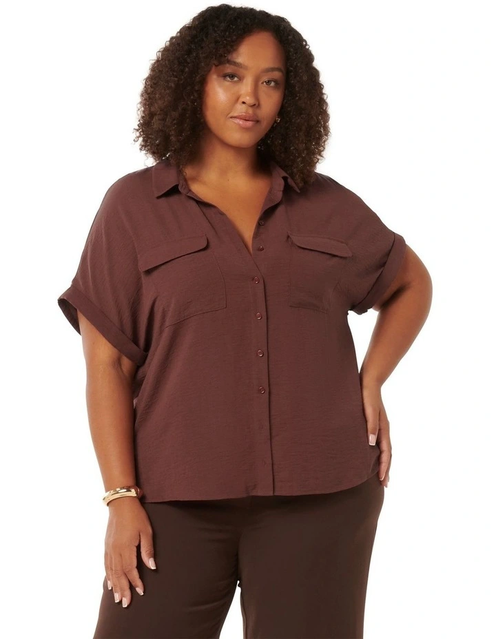 Sawyer Oversized Shirt in Brown image 1