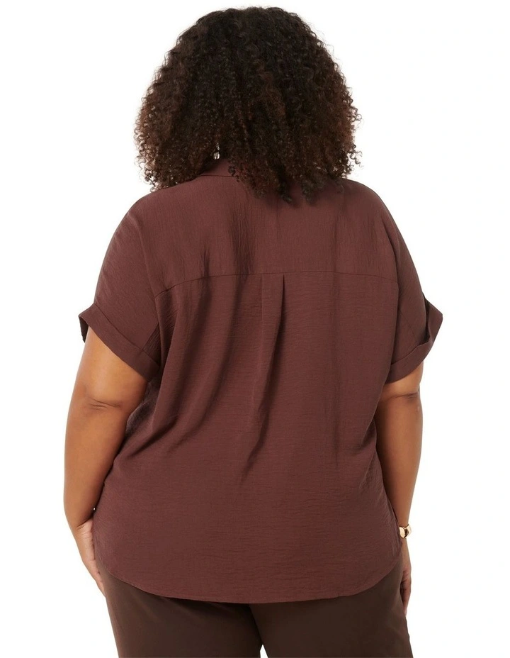 Sawyer Oversized Shirt in Brown image 2
