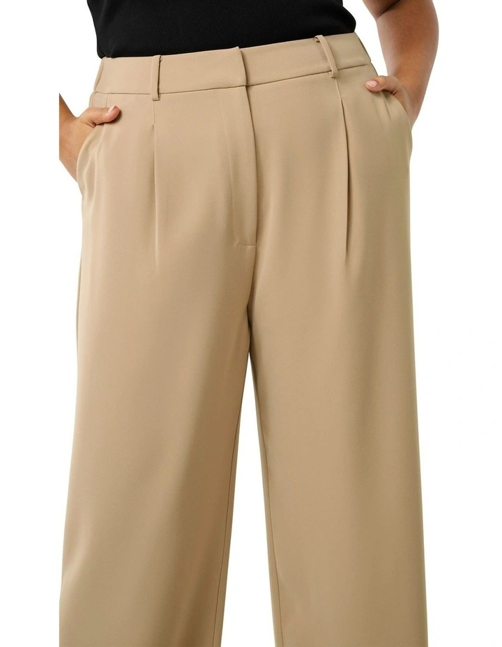 Primrose High Waisted Pants in Beige image 4