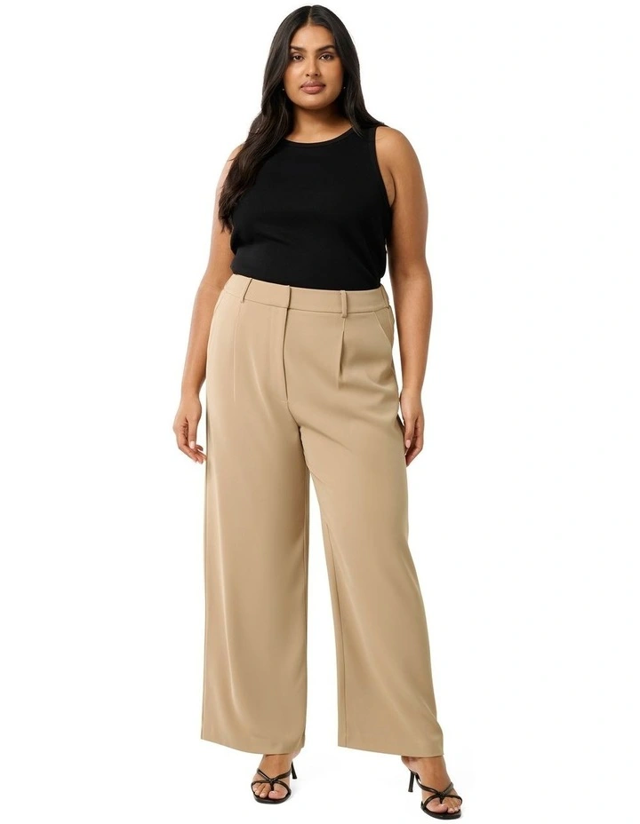 Primrose High Waisted Pants in Beige image 5