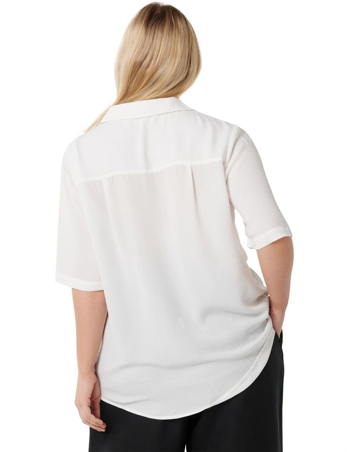 Esther Short Sleeves Shirt in White image 2