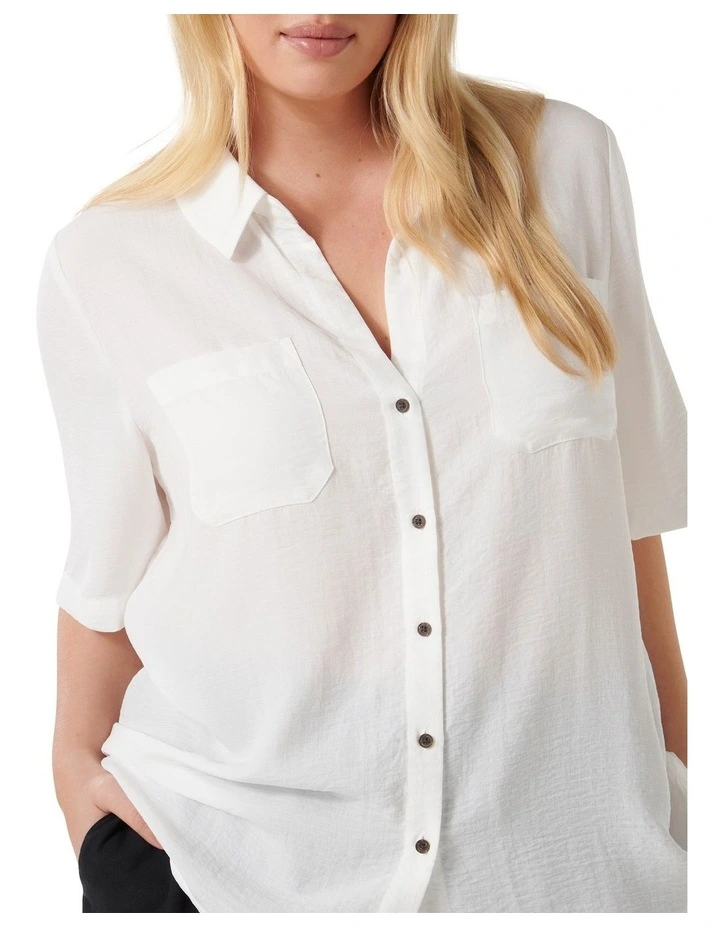 Esther Short Sleeves Shirt in White image 4