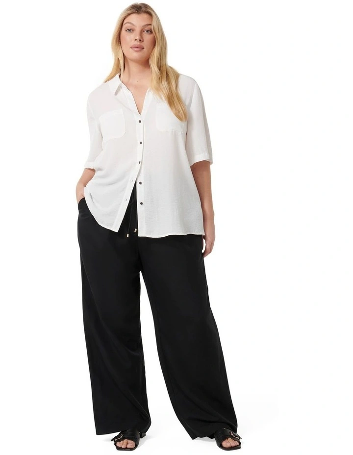 Esther Short Sleeves Shirt in White image 5