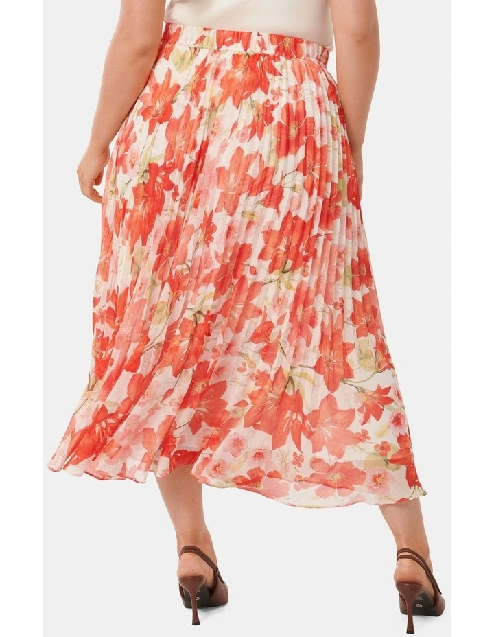 Aurora Pleated Maxi Skirt in Multi image 2