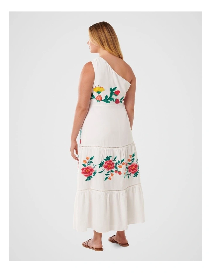 Ollie One Shoulder Maxi Dress in Multi image 2