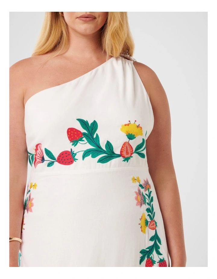 Ollie One Shoulder Maxi Dress in Multi image 4