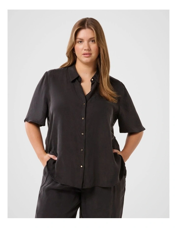 Betsy Cupro Shirt in Black image 1