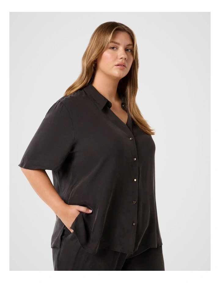 Betsy Cupro Shirt in Black image 3
