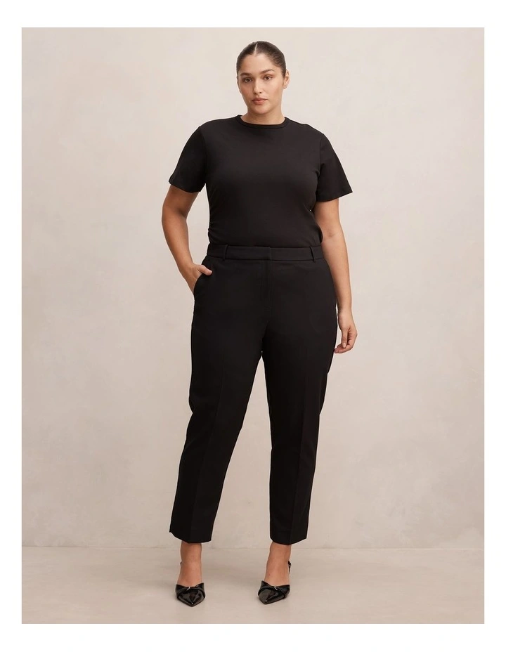 Asher Tapered Pant in Black image 5