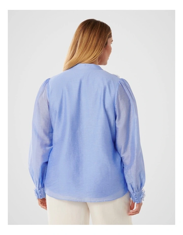Indigo Applique Blouse in Blue image 2