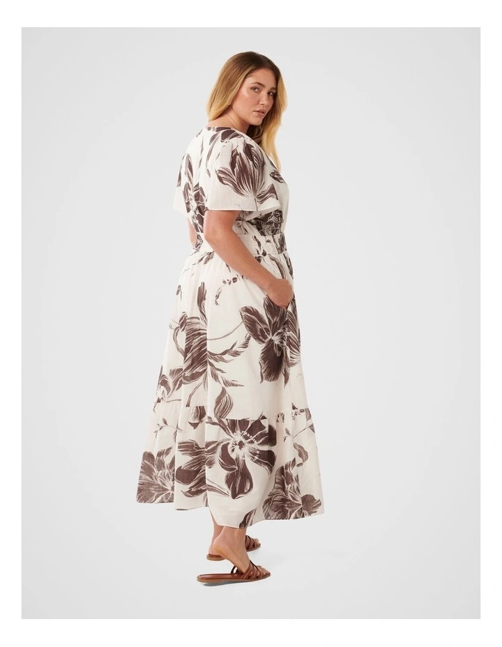 Eleanor Short Sleeves Dress in Multi image 2