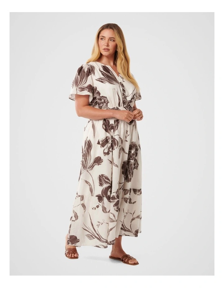 Eleanor Short Sleeves Dress in Multi image 3