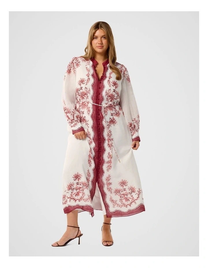Morgan Printed Midi Dress in Multi image 1