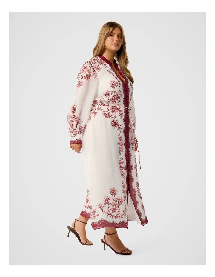 Morgan Printed Midi Dress in Multi image 3