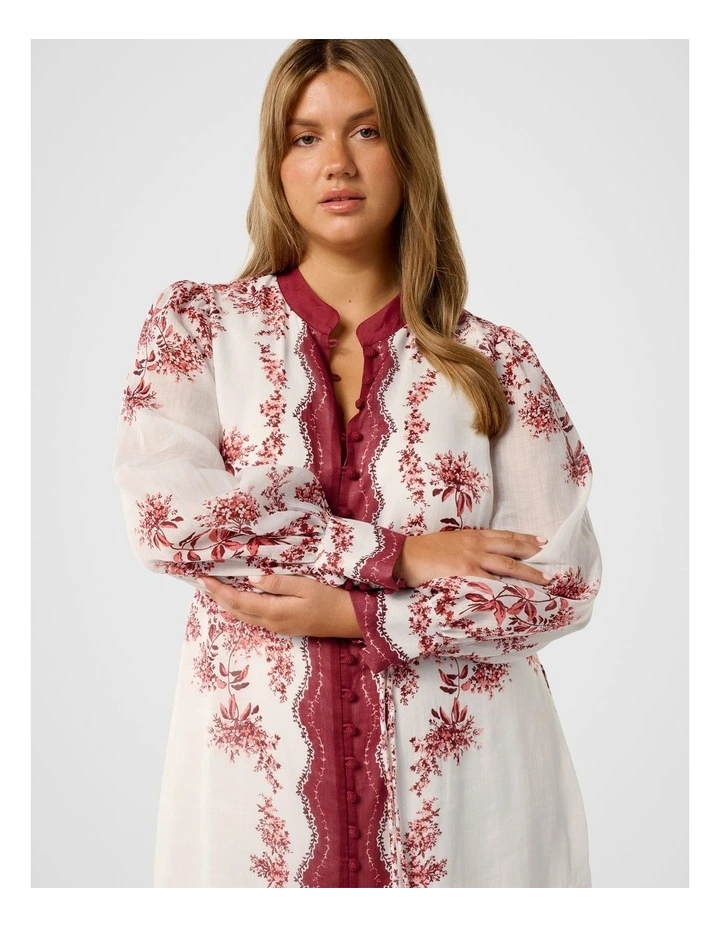 Morgan Printed Midi Dress in Multi image 4
